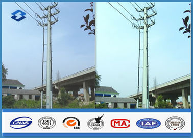 Sub Listrik overhead Transmission Listrik Power Pole di Sirkuit Ganda Dodecagonal 110KV