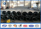 Dodecagonal Galvanized Electrical Power Transmission Pole 20M Height ISO9001:2008
