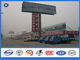 Tangga Terpasang Promosi Iklan Billboard tiang baja galvanis, Ground mounted road sign post